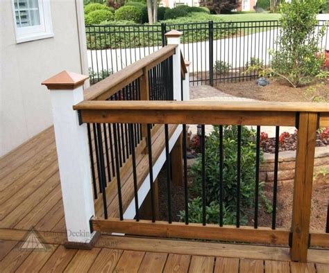 deck railing ideas. wrought iron deck railing ideas image of planters porch . p | Cercas de ...