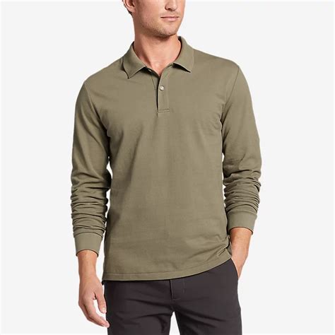 Men's Classic Field Pro Long-sleeve Polo Shirt | Eddie Bauer