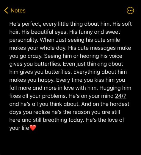 He’s perfect | Paragraphs for him, Cute texts for him, Cute messages for boyfriend