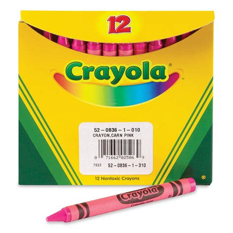 Crayola Crayons - Box of 12, Carnation Pink | BLICK Art Materials