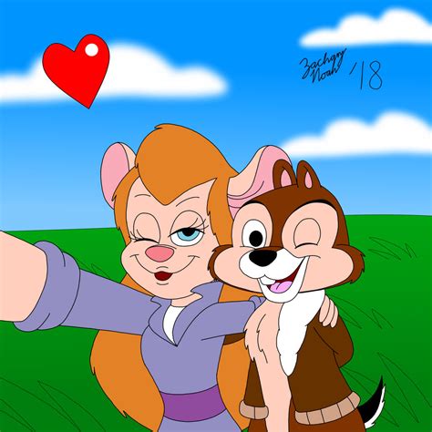 Chip and Gadget Taking a Selfie by ZacharyNoah92 on DeviantArt