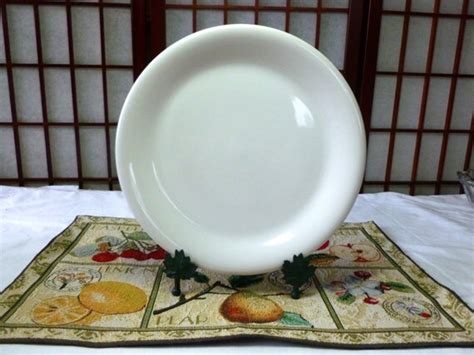 Vintage 5 Newcor White Stoneware Dinner Plates Bravo White 846