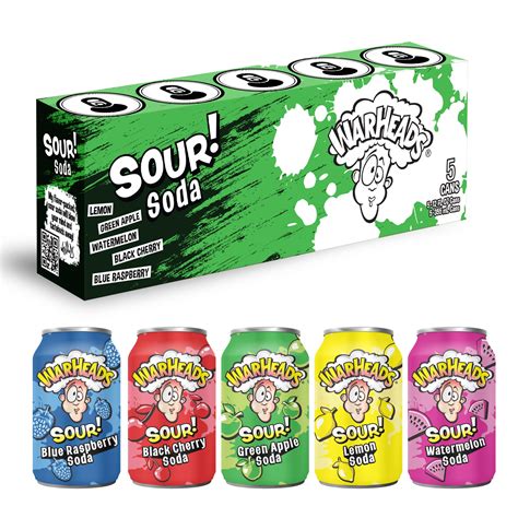 Buy WARHEADS SODA - Sour Fruity Soda with Classic Warheads Flavors – Perfectly Balanced Sweet ...