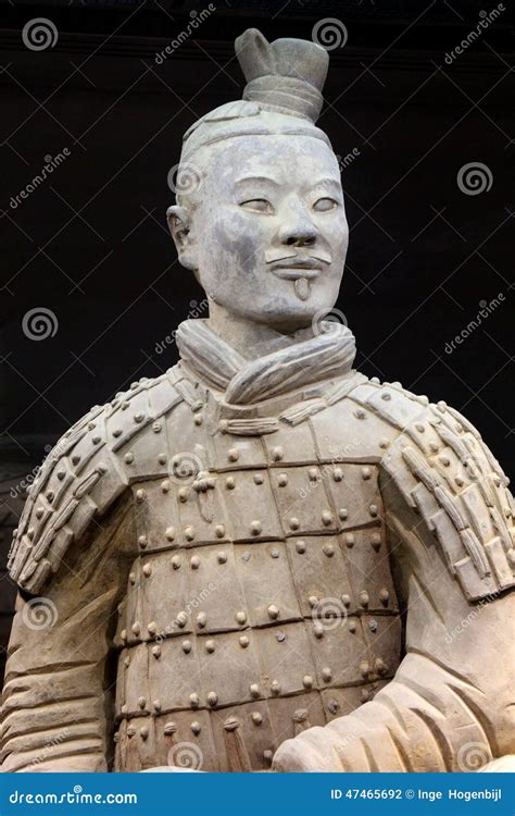 Ancient and Proudly Terracotta Warrior (Unesco) in Close Up, Xian ...