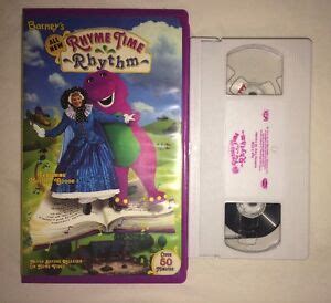 Barneys Rhyme Time Rhythm (VHS, 2000) Mother Goose RARE | eBay