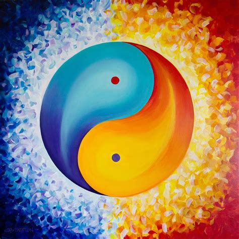 Finding Balance - Yin Yang Symbol - Taijitu - Spiritual Art Painting by ...