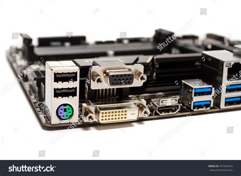 Typical New Pc Computer Motherboard Socket Stock Photo 591564416 ...