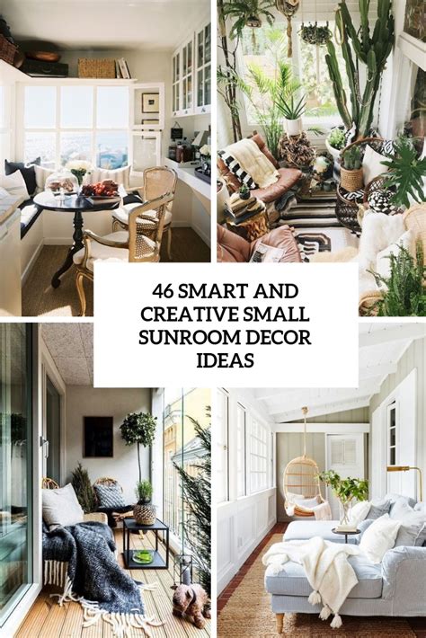 46 Smart And Creative Small Sunroom Décor Ideas - DigsDigs