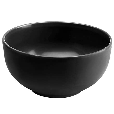 Elite Global Solutions M925R5B The Modernist Black 3.75 Qt. Round Melamine Bowl