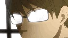 Anime Glasses Glare GIFs | Tenor