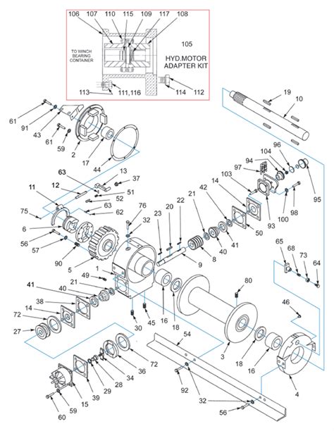 Braden Winch Parts Diagram