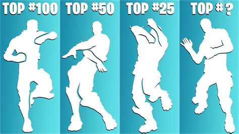 Top 100 Danças e Emotes mais Populares do Fortnite! (Shout, Stay Afloat, Tootsee, Heart King ...