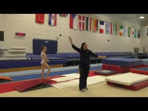 Roundoff drills for Yurochenko vaulting - YouTube