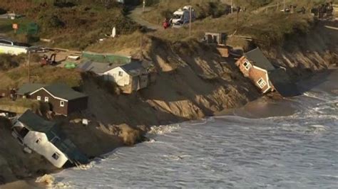 UK storm aftermath: Aerial footage after tidal surge - BBC News