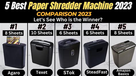 Top 5 Best Paper Shredder Machine in India 2023 | AGARO vs Stok vs ...