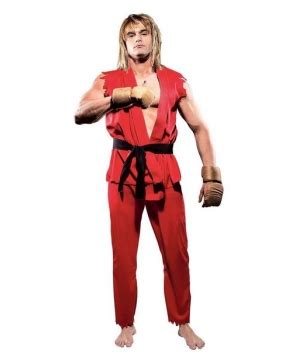 Street Fighter Ken Costume - Fire Fighter Halloween Costumes