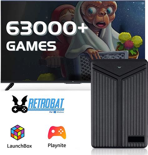 retro game consolewith Built in 63000+ Games, Emulator Console with 75 ...