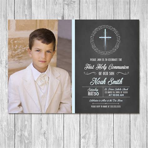 First Communion Invitation Templates Free