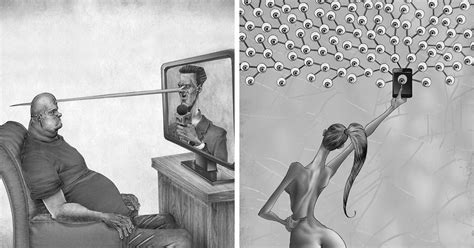 Modern Society Captured In 40 Powerful Illustrations