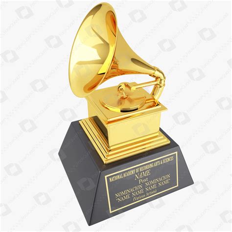 Grammy Award Trophy 3D Model | FaceQuad