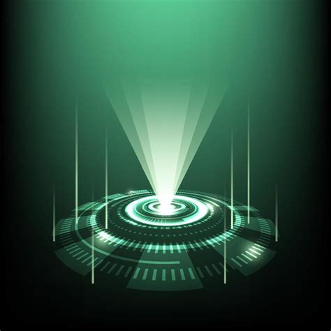 Abstract technology circle design and laser beam background. Vector illustration. 12658848 ...