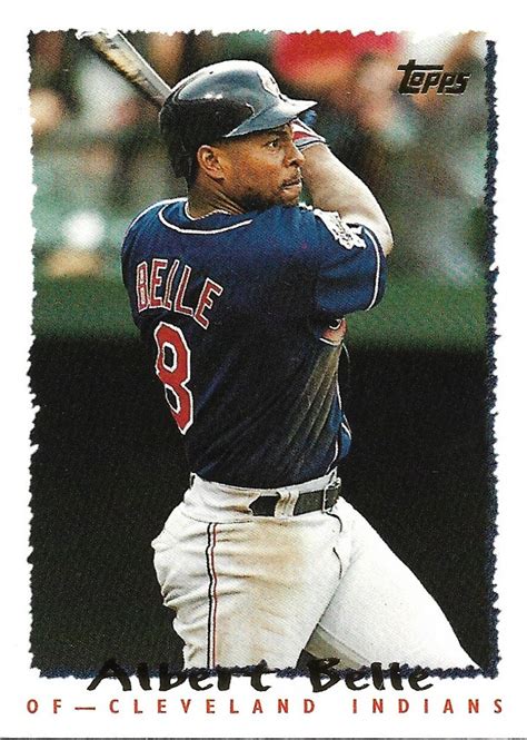 Albert Belle 1995 Topps #503 Cleveland Indians Baseball Card