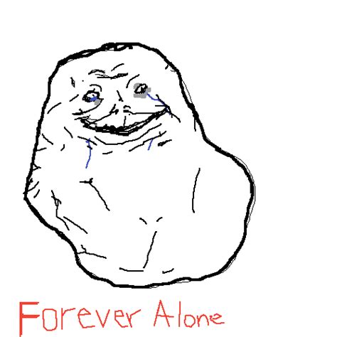 Forever Alone Meme Face