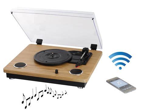 Platine vinyle 33/45/78 tours avec Bluetooth ClipSonic TES191 | Pearl.fr