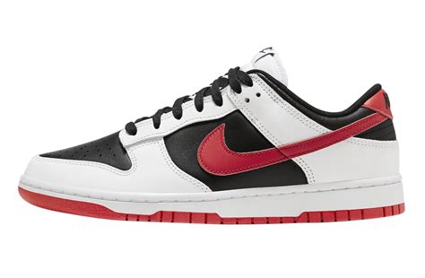 BUY Nike Dunk Low White Black University Red | Kixify Marketplace