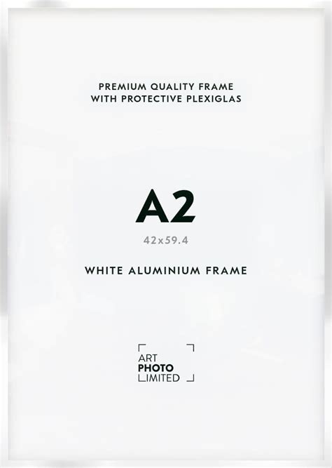 White Aluminum frame A2 - Premium Quality - ArtPhotoLimited