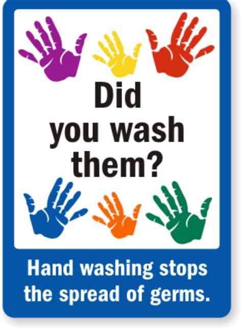 Free Printable Printable Hand Washing Signs - Printable Templates