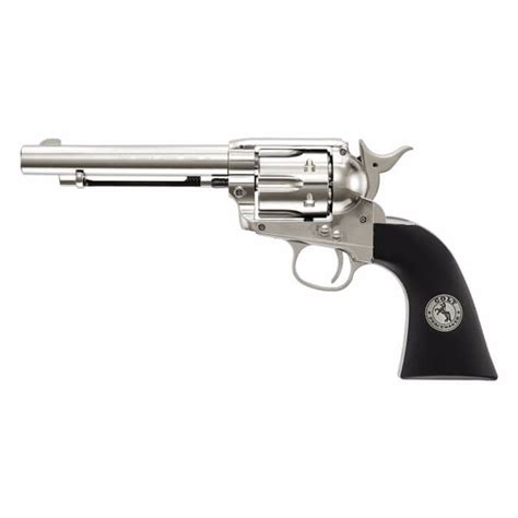 COLT SINGLE ACTION ARMY 45 .177 NICKEL PELLET PISTOL REVOLVER - UMAREX ...