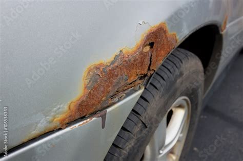 Severe Rust on A Car Fender - Buy this stock photo and explore similar ...