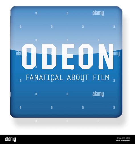 Odeon cinema logo as an app icon. Clipping path included Stock Photo ...