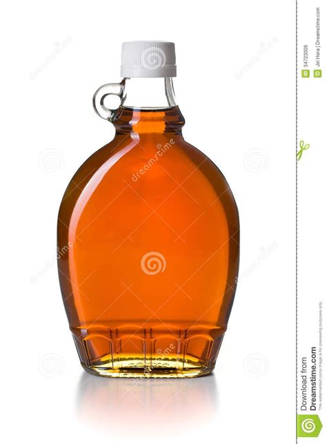 Maple Syrup In Glass Bottle Royalty Free Stock Images - Image: 34723009 | Glass bottles, Bottle ...