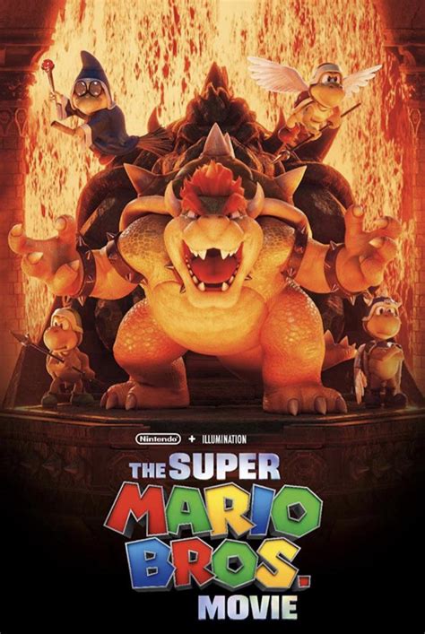 New poster for the Mario Movie for Bowser, and it look so freaking badass : r/Mario