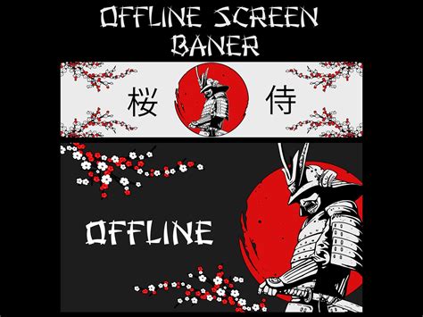 Samurai Animated Stream Overlay Twitch Youtube Anime | Etsy