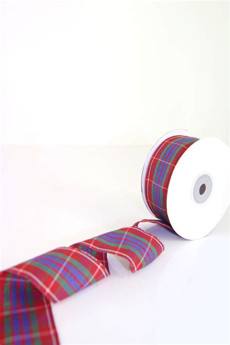 Tartan Ribbon #1 - 38mm : 38mm x 22.86m (1" x 25yd) - Holstens