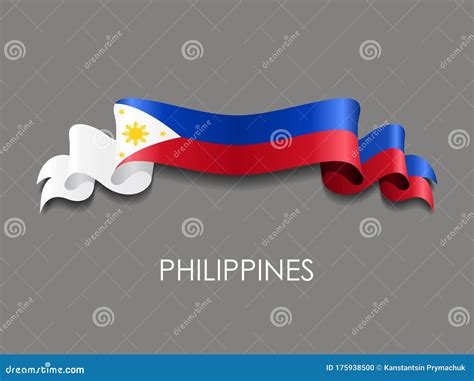 Philippines Ribbon Flag Vector Illustration | CartoonDealer.com #94250086