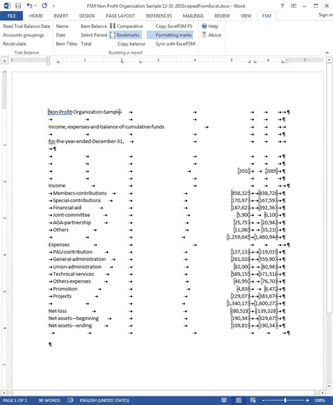 Microsoft word formatting symbols list - kotibj