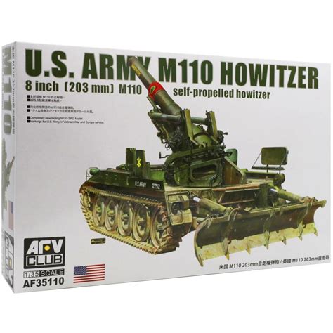 AFV Club M110 Howitzer Self Propelled U.S. Army Military Model Kit Scale 1:35