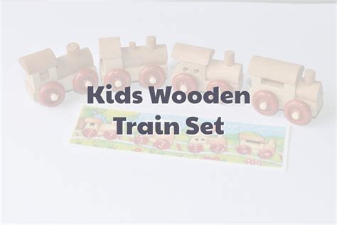 Kids Wooden Train Set For Toddlers - PenguinDad.com