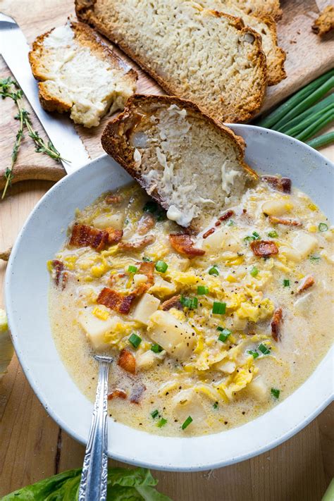 Colcannon Soup (aka Irish Potato and Cabbage Soup with Bacon) - Closet Cooking