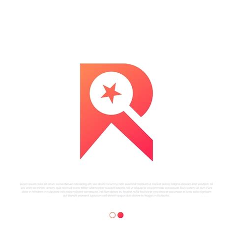 Premium Vector | R review logo design premium vector