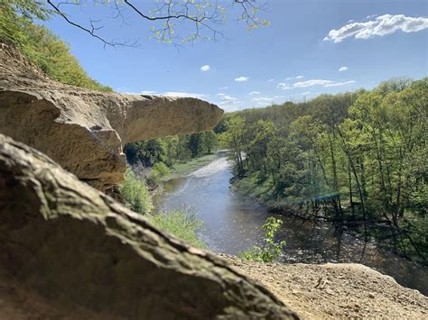 Overview of Grand River off of Hogback Ridge : Ohio