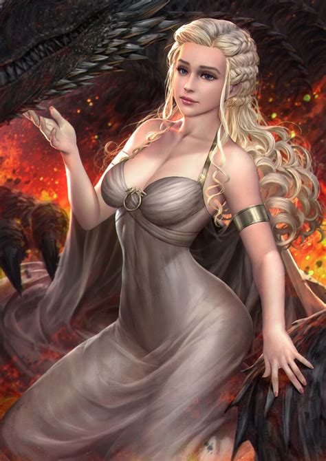 Daenerys Targaryen, NeoArtCorE Thongmai on ArtStation at https://www.artstation.com/artwork ...