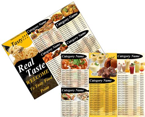 Free Restaurant Menu Templates | Free Word Templates