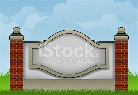 Blank Monument Sign for Branding 4 stock photos - FreeImages.com