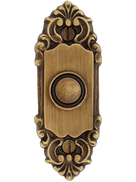 Petite French Baroque Solid-Brass Doorbell Button | House of Antique Hardware