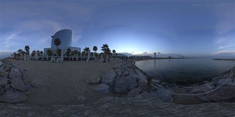 Barcelona Beach Sunset (HDRI 029) - HDR Image by omayolas